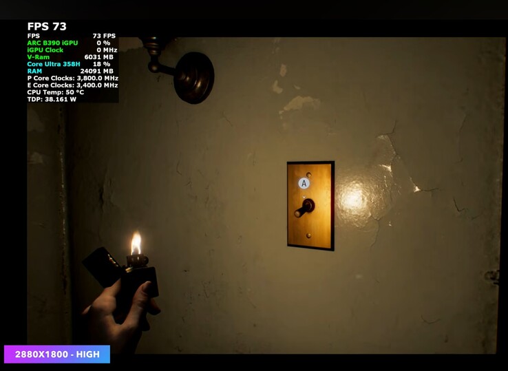 OneXPlayer Super V teljesítmény a Resident Evil Requiem játékban.