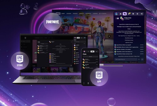 Epic Games Store szöveges üzenetküldés több eszközön