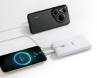 A Huawei beépített kábellel ellátott Power Bank (100W 12000) (képünkön) Kínában megjelent. (Kép forrása: Huawei)