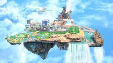 A City Trial mód területe a Kirby Air Ridersben (Kép forrása: Nintendo)
