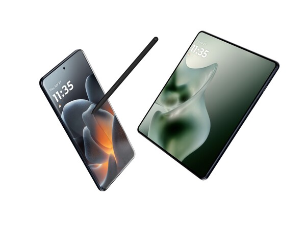 A Moto Pen Ultra a Motorola Signature és a Razr Fold mellett. (Kép forrása: Motorola)