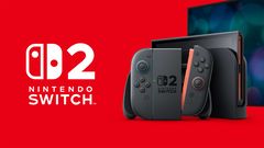 A Nintendo Switch 2 konzol a képen a logójától jobbra látható