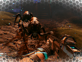StarRupture screenshot mutatja a játékos harcol egy idegen ellenséggel