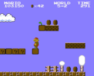Egy képernyőkép az eredeti Super Mario Bros. játékból (kép forrása: Nintendo)