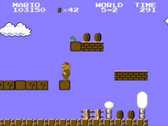 Egy képernyőkép az eredeti Super Mario Bros. játékból (kép forrása: Nintendo)