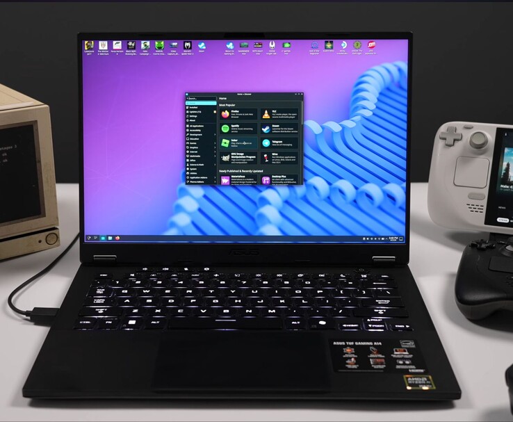 A SteamOS asztali módja az Asus TUF Gaming A14-en fut