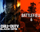Call of Duty: Black Ops 7 és Battlefield 6 bannerek egymás mellett (Kép forrása: Steam, Sony PlayStation szerkesztéssel)
