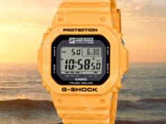Az új Casio G-Shock x Surfrider Foundation Japan karóra (a képen) hamarosan több európai országban is megjelenik. (Kép forrása: Casio, szerk.)