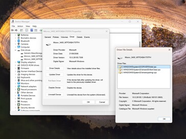 A hack előtt a Windows-illesztőprogram aktív.