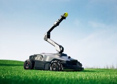 A NexLawn Master X képes labdákat dobálni a kutyáknak és gyümölcsöt szedni a fákról. (Kép forrása: Mova)