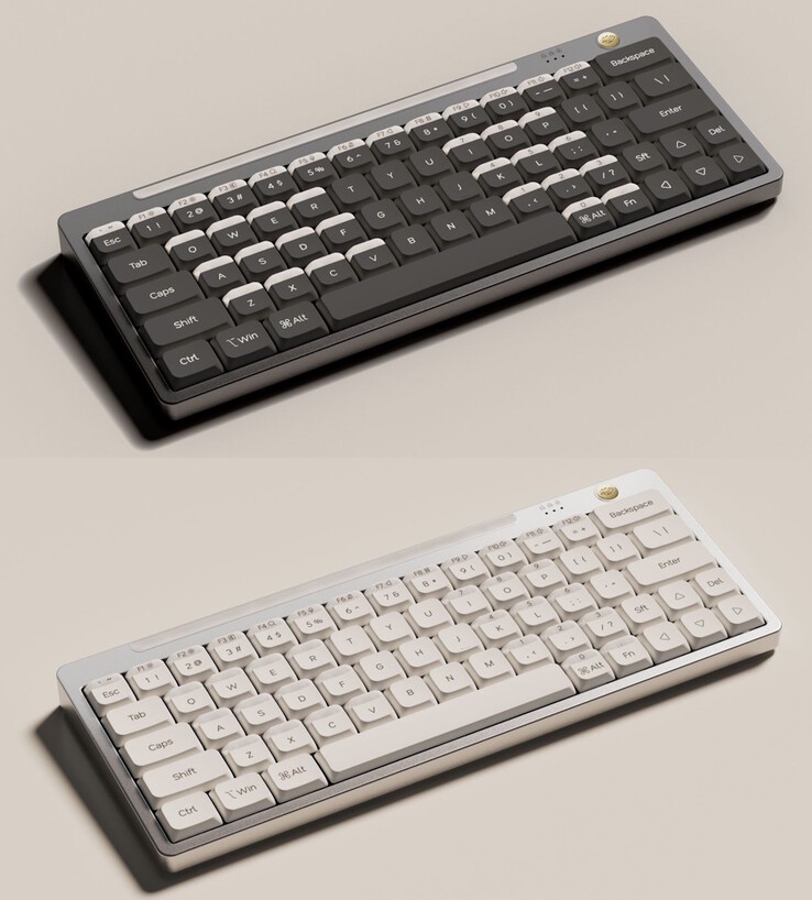 A Nics Tek Hesper64(100) billentyűzet Misty Night és Sand Beige színekben kapható. (Kép forrása: Nics Tek)