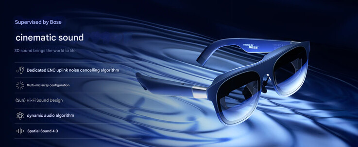 Az Xreal 1S hangbeállítása (Kép forrása: Xreal - gépi fordítás)