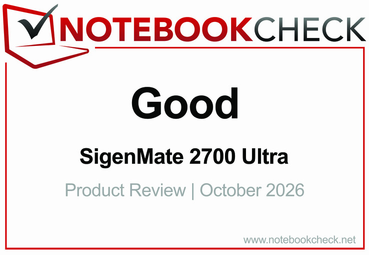 SigenMate 2700 Ultra díj
