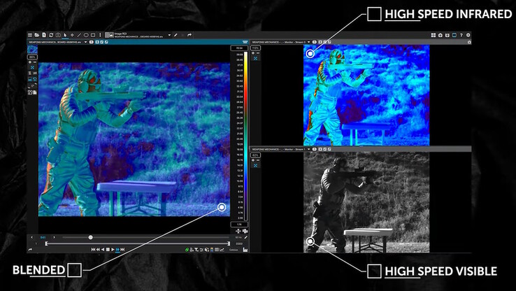 A látható fény és a hőkamera különálló képei valós időben kombinálódnak a vizsgált objektumok mutispektrális nézeteihez. (Kép forrása: Teledyne FLIR)