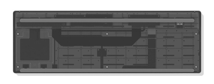 A billentyűzet a Frameworkre jellemző moduláris felépítésű.