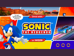 A Waze Sonic hangasszisztensének promóciós grafikája (kép forrása: Waze)