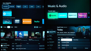A Google TV áruház számos ingyenes élő TV-csatornát és alkalmazást kínál. (Kép forrása: Notebookcheck)
