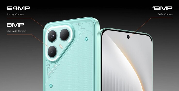 A Tecno Pova 7 Pro büszkélkedhet egy 64 MP Sony IMX682 fő kamera (Kép forrása: Tecno)