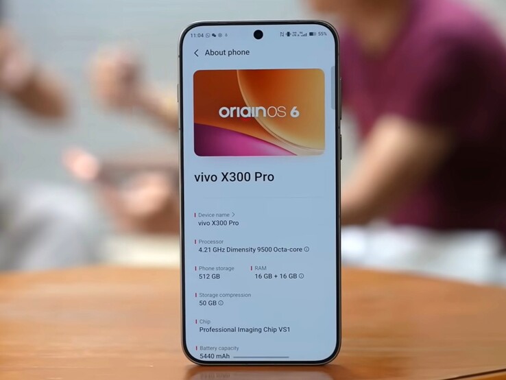 Az európai Vivo X300 Pro kisebb, 5440mAh-s akkumulátorral rendelkezik, míg a kínai vásárlók 6510mAh-t kapnak