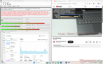 A LatencyMon DPC-problémákat jelez, de egyébként nem esik ki képkocka a 4K60-as videó lejátszása közben