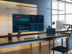 A Dell UltraSharp 52 Thunderbolt Hub monitor egyszerre négy számítógéphez csatlakoztatható. (Kép forrása: Dell)