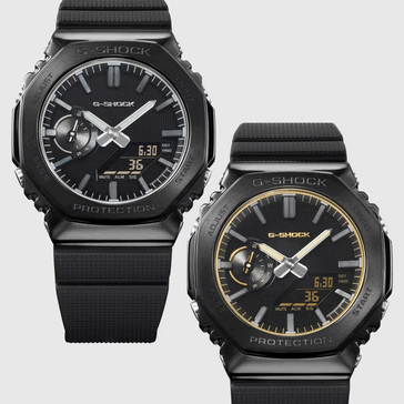 A G-Shock GM-2100LXB-1AJF és a GM-2100LXB-1A9JF (balról jobbra)