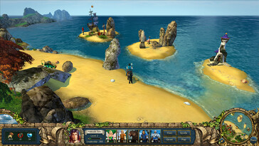 A képen: Játékmenet-képernyőkép a King's Bounty: The Legend című játékból.