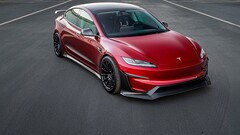 A Tesla Model 3 Performance utólagosan beszerelhető Aero Kit. (Kép forrása: Unplugged Performance/X)