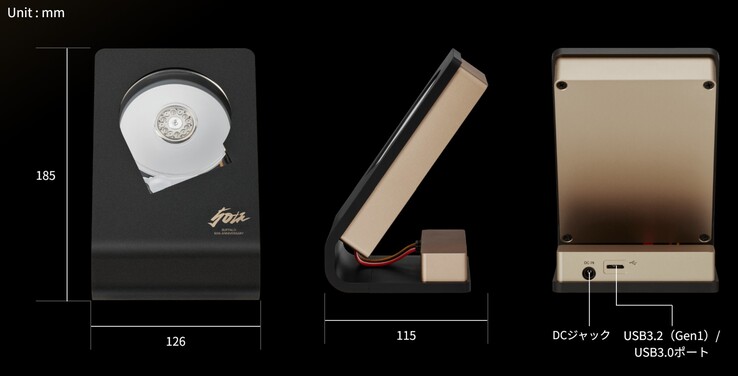 Az 50. évfordulós "Skeleton Hard Disk" egy 4 TB-os külső modell. (Kép forrása: Buffalo)