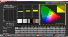 Calman ColorChecker (Profil: sRGB, Cél színtér: sRGB)