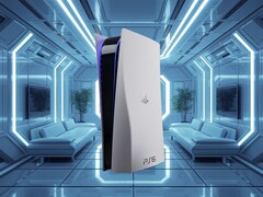 A PS6 konzol makettje látható