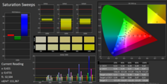 CalMAN - Color saturation (calibrated)