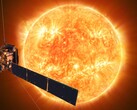 A Solar Orbiter által a Napról készített felvétel (Kép forrása: ESA; kivágva)