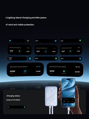 A powerbank töltési értesítéseket jelenít meg a Dynamic Islandon