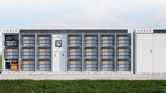 Egy Tesla Megapack energiatároló rendszer. (kép forrása: Tesla)