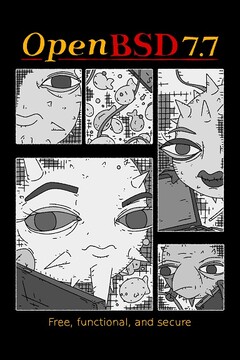 Az OpenBSD 7.7 már elérhető számos fejlesztéssel (Kép forrása: OpenBSD)