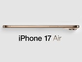 A pletykált iPhone 17 Air nem hivatalos renderelése. (Kép forrása: MacRumors - szerk.)