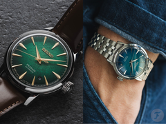 A képen látható a Seiko Presage Cocktail Time HCB002J (balra) és az HCB001J (jobbra) modell.