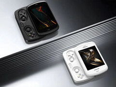 Az Anbernic RG Slide egy rugós sínes megoldást használ a 4,7 hüvelykes kijelző előre-hátra mozgatásához. (Kép forrása: Anbernic)