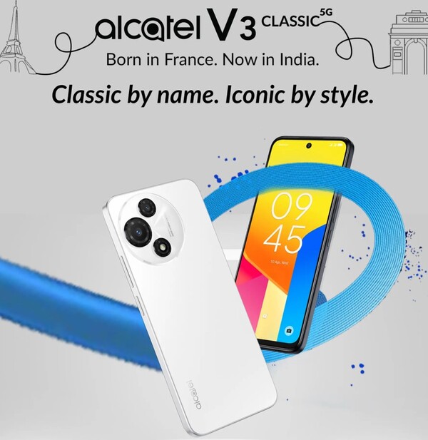 Az Alcatel V3 Classic 5G NXTVISION kijelzővel rendelkezik. (Kép forrása: Flipkart)