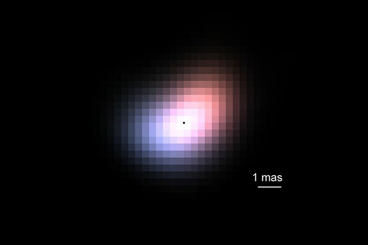 A Beta Canis Minoris körüli korong rekonstruált képe (Kép forrása: Yoo Jung Kim/UCLA)