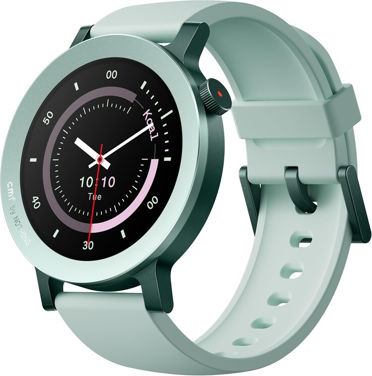 A CMF by Nothing Watch 3 Pro világoszöld színben. (Kép forrása: CMF by Nothing)