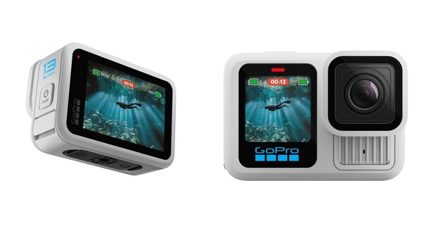 A GoPro Hero 13 Black Polar White színben még mindig a fekete árnyalatai. (Kép forrása: GoPro)