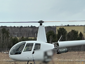 R44 helikopter a földi tesztelés során (Kép forrása: Robinson Helicopter Company)