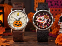 Az új Peanuts x Timex Weekender Pumpkin és Day of the Dead órák szezonális Snoopy-grafikával és dombornyomott bőrszíjjal készülnek