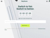 A Fairphone 6 bejelentésére június 25-én, közép-európai idő szerint 11 órakor kerülhet sor (Pillanatkép: Fairphone.com).