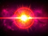 Egy szupernóvát ábrázoló művészi illusztráció.