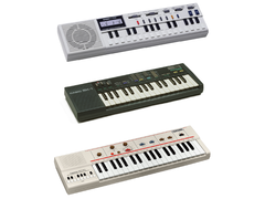 A Casio VL-1, SK-1 és MT-40 készülékeket bemutató kép.