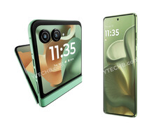Az Edge 60 és a Razr 60 egyaránt feltűnő zöld színben kerül forgalomba. (Kép forrása: via Ytechb)