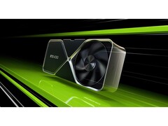 Az Nvidia RTX 4090 grafikus kártyájának promóciós képe fekete és zöld háttér előtt. (Kép forrása: Nvidia)